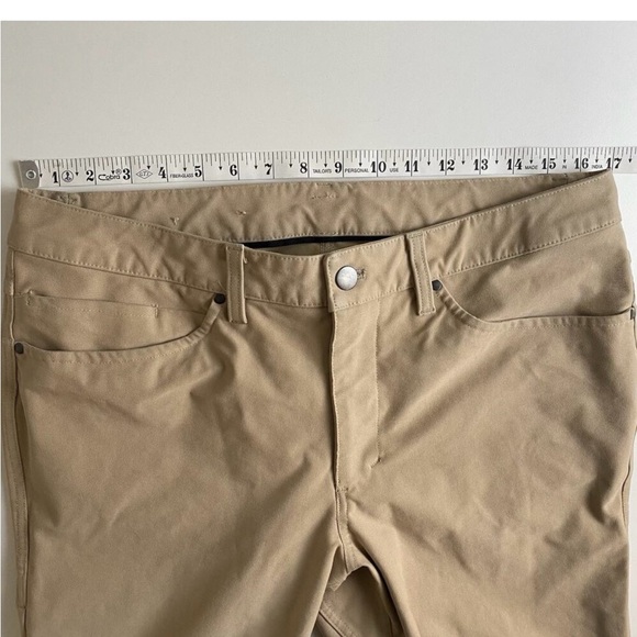 Lululemon ABC Slim Fit 5 Pocket Pant Mens 32. Utilitech Artifact Brown LM5ABNS. - Picture 3 of 8